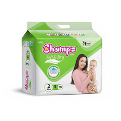 Champs Soft and Dry Baby Diaper Pants 78 Pcs (Small Size S78)