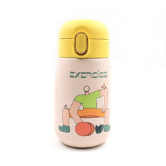 Duck Stainless Steel Water Bottle For Kids Adults Steel Flask Metal Thermos, Spill Proof Cap Closure, BPA Free For School Home Office, Drinkware, 400 ML