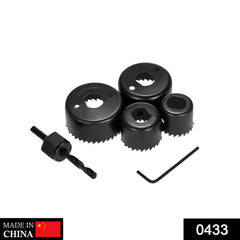 433 Hole Saw Set Drill Bit set 32mm/38mm/44mm/54mm (6 pcs)