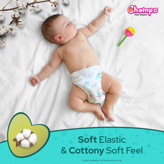 Champs Soft and Dry Baby Diaper Pants 62 Pcs (Large Size L62)
