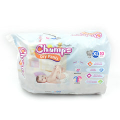 0969 Baby Diaper High Absorbent Pant Diapers, Champs Soft and Dry Baby Diaper Pants Xl 10 Pcs (Extra Large , XL10 Pieces)