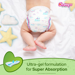 Champs Soft and Dry Baby Diaper Pants 78 Pcs (Small Size S78)