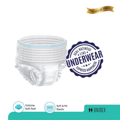 Large - Extra Large Senior care Adult Pull Up Diaper Pants (Waist Size (90-140 Cm | 35 -55 Inch) Adult Diapers ( Large - Extra Large L-XL10Pc)