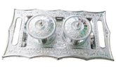 2227 Multipurpose Decorative Multi Storage Mukhwas Dani/Serving Tray