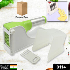 0114 Virgin Plastic French Fry Chipser, Potato Chipser / Potato Slicer with Container