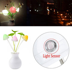 217 LED Dream Night Light, Auto ON/Off Sensor Mushroom Lamp (Multicolor)