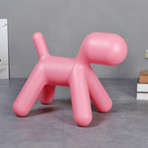 Plastic Cute Animal Puppy Chair,Creative Dog Low Footstool,Cartoon Foot Rest Stool for Bedroom Living Room Entrance Gift (1 Pc)
