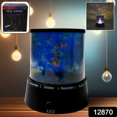 LED Projector Night Light Amazing Lamp, 3 Battery operated lamps, Rotation With the music Function, Master for Kids Bedroom Home Decoration Night Romantic Gift (Battery Not Included / 1 pc)