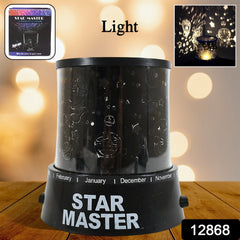 LED Projector Night Light Amazing Lamp, 3 Battery operated lamps, Rotation With the music Function, Master for Kids Bedroom Home Decoration Night Romantic Gift (Battery Not Included / 1 pc)