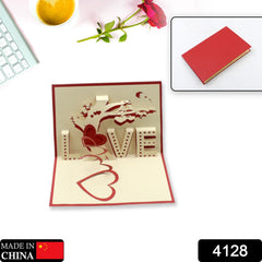 3D Paper Wish Card High Quality Paper Card All Design Card Good Wishing Card (Birthday , Valentine , love , Christmas Card) (1Pc )