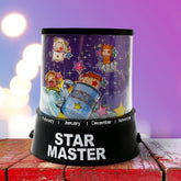 LED Projector Night Light Amazing Lamp, 3 Battery operated lamps, Rotation With the music Function, Master for Kids Bedroom Home Decoration Night Romantic Gift (Battery Not Included / 1 pc)