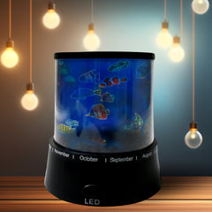 LED Projector Night Light Amazing Lamp, 3 Battery operated lamps, Rotation With the music Function, Master for Kids Bedroom Home Decoration Night Romantic Gift (Battery Not Included / 1 pc)