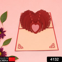 3D Paper Wish Card High Quality Paper Card All Design Card Good Wishing Card (All 3D Card Birthday, Christmas Card, Cartoon Card, Love Heart Card) (1 Pc)