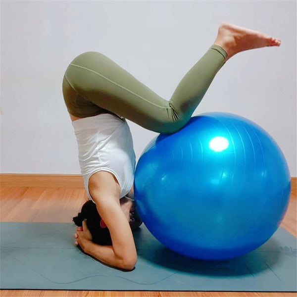 1592 Anti-Burst Exercise Heavy Duty Gym Ball (Multicolour) (75Cm) 